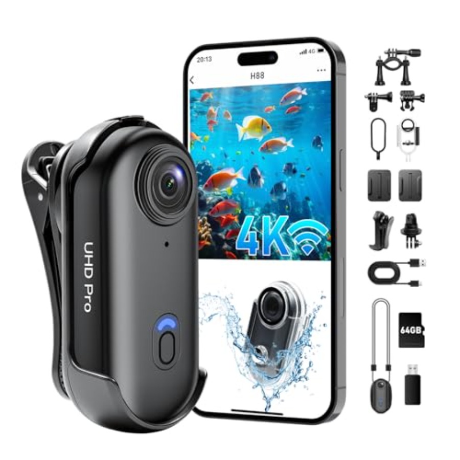 Fishing Camera - 4K Action Camera for Cycling Hiking