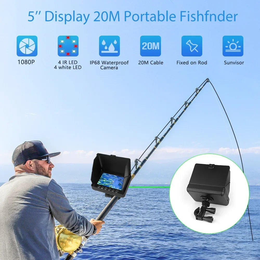 Fish Finder 5.0 Inch LCD Displ - Fish Finder Cable avis et prix