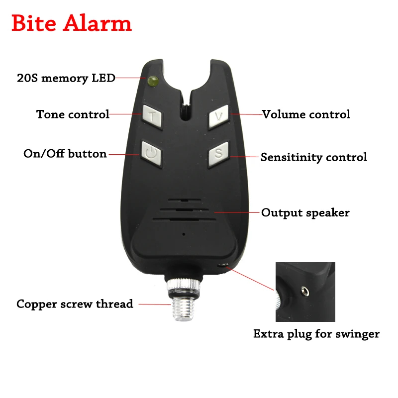 JSFUN 3PCS Carp Fishing Alarm  - Bite Indicator avis et prix