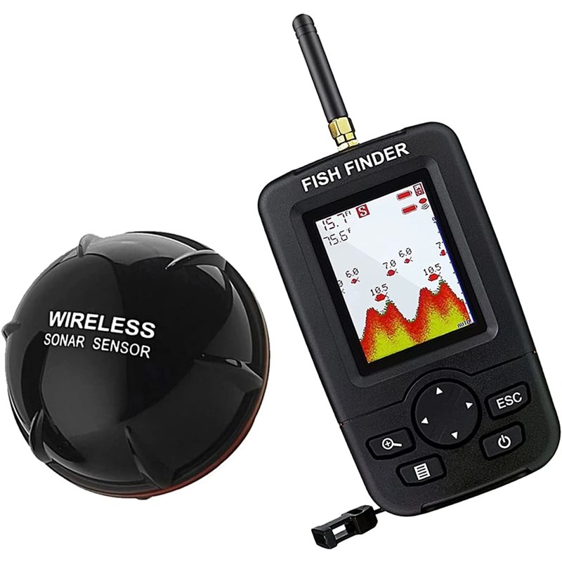 Wireless Sonar Fish Finder, Po - Fishing Depth Finder avis et prix