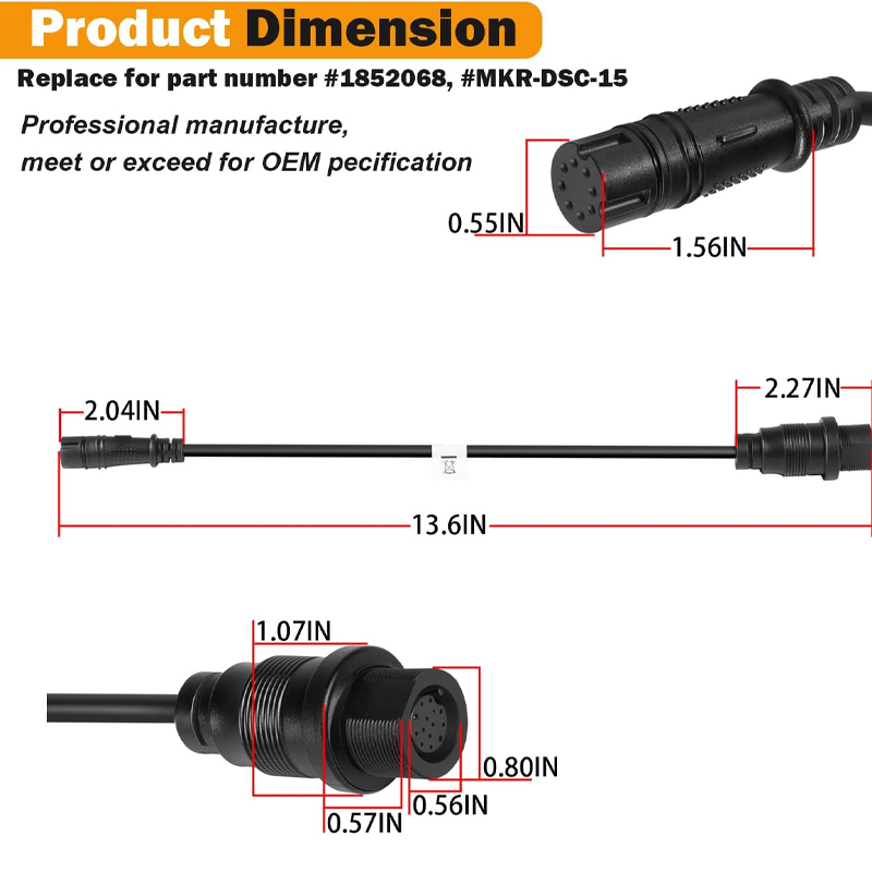 1852078 MKR-DSC-15 DSC Transdu - Fish Finder Cable avis et prix