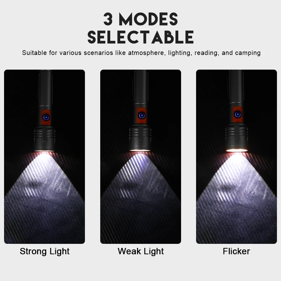 High Power LED Flashlight USB  - Fishing Light avis et prix