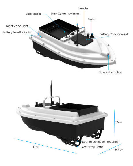 New 12V High Speed Carp Fishin - Fish Finder Gps avis et prix