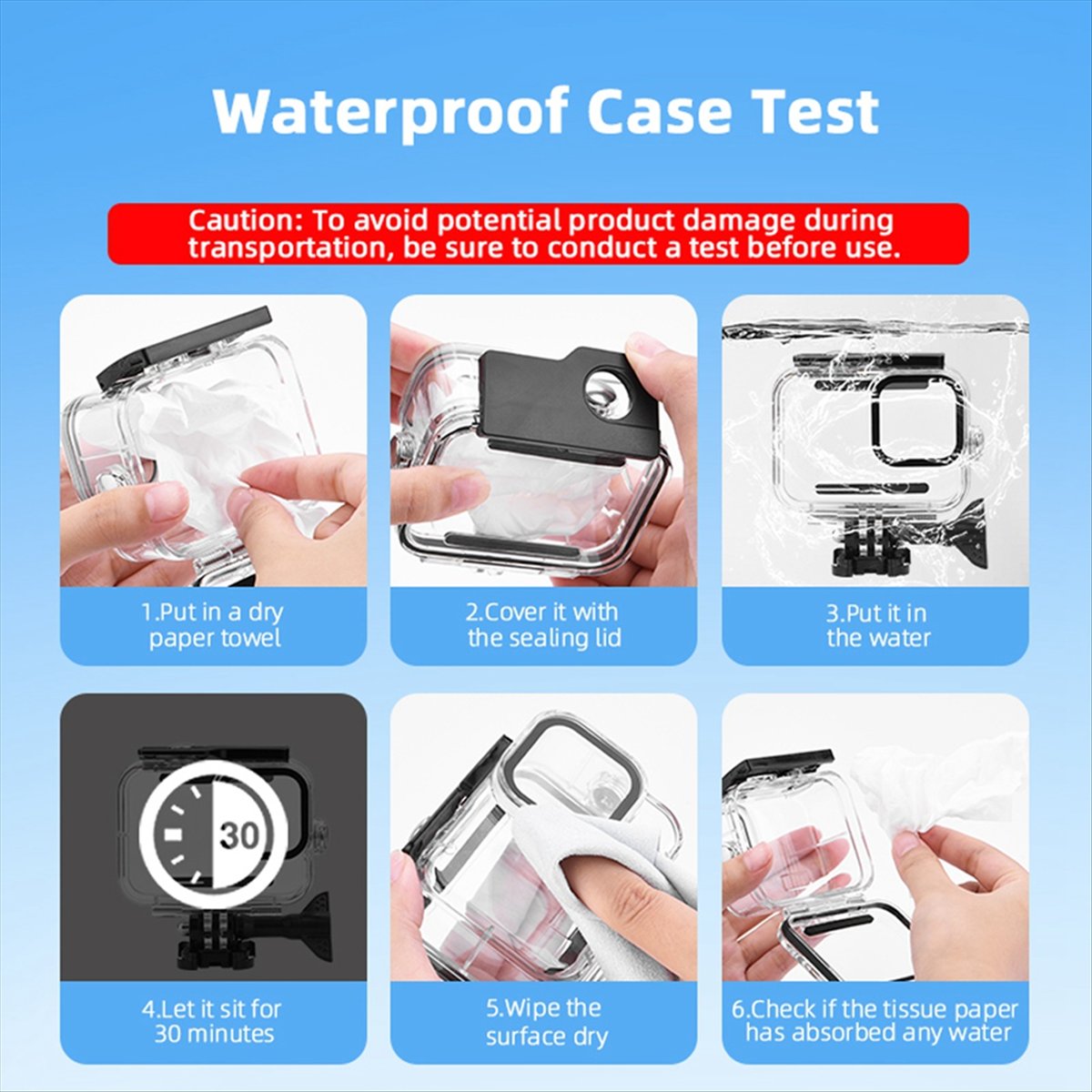 M05K 60M Waterproof Case for G - Underwater Camera avis et prix