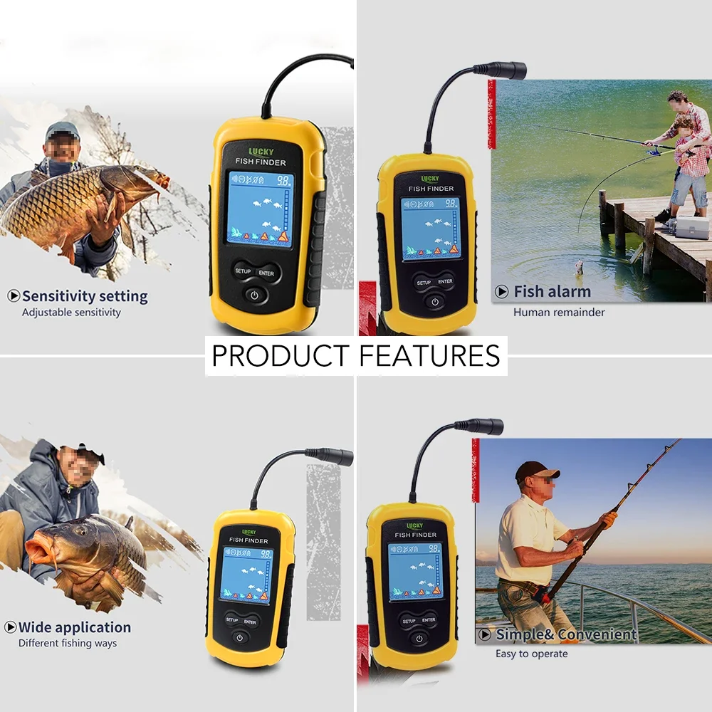 Lucky LCD Color Screen Portabl - Fish Finder Cable avis et prix