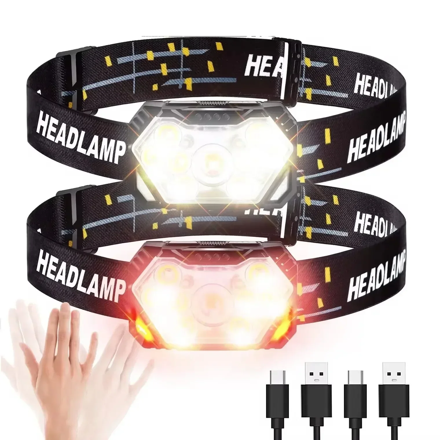 Powerful LED Sensor Headlamp U - Fish Finder Battery avis et prix