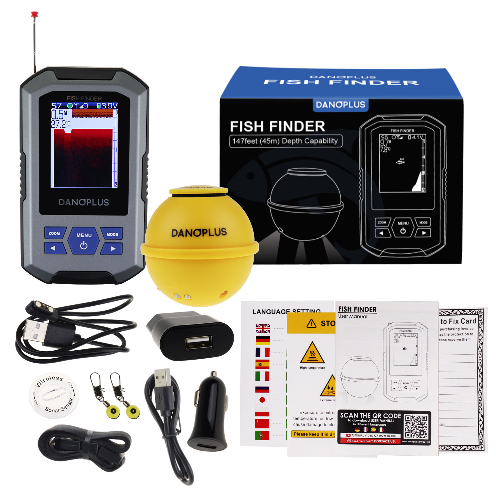 Fish Finder Wireless Sonar Sen - Fish Finder avis et prix