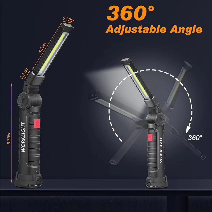 Rechargeable Magnetic Work Lig - Fishing Light avis et prix
