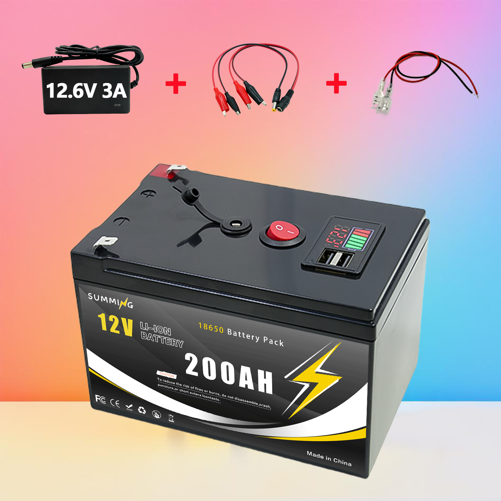 12V 200Ah Lithium  LiFeP04 Bat - Fish Finder Charger avis et prix