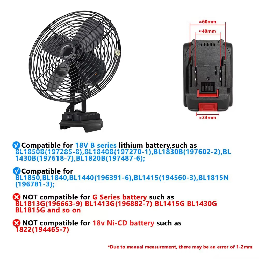 6/8In Camping Fan Outdoor Fish - Fish Finder Battery avis et prix