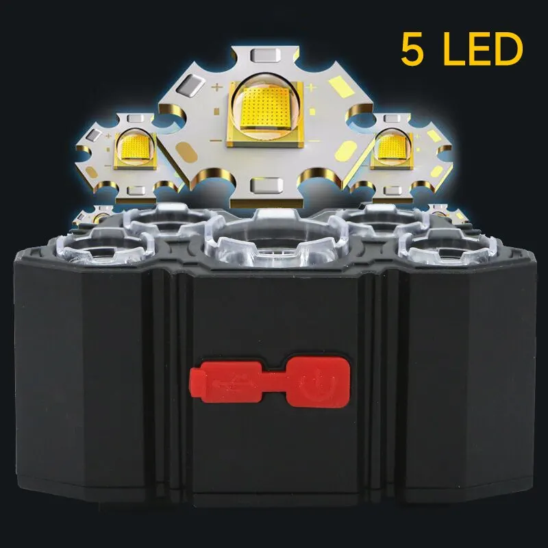 Rechargeable 5 LED Headlamp St - Fish Finder Battery avis et prix