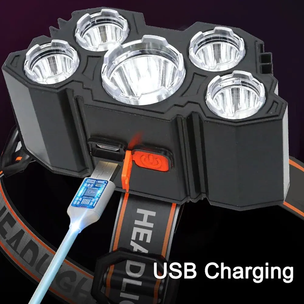 Rechargeable 5 LED Headlamp St - Fish Finder Battery avis et prix