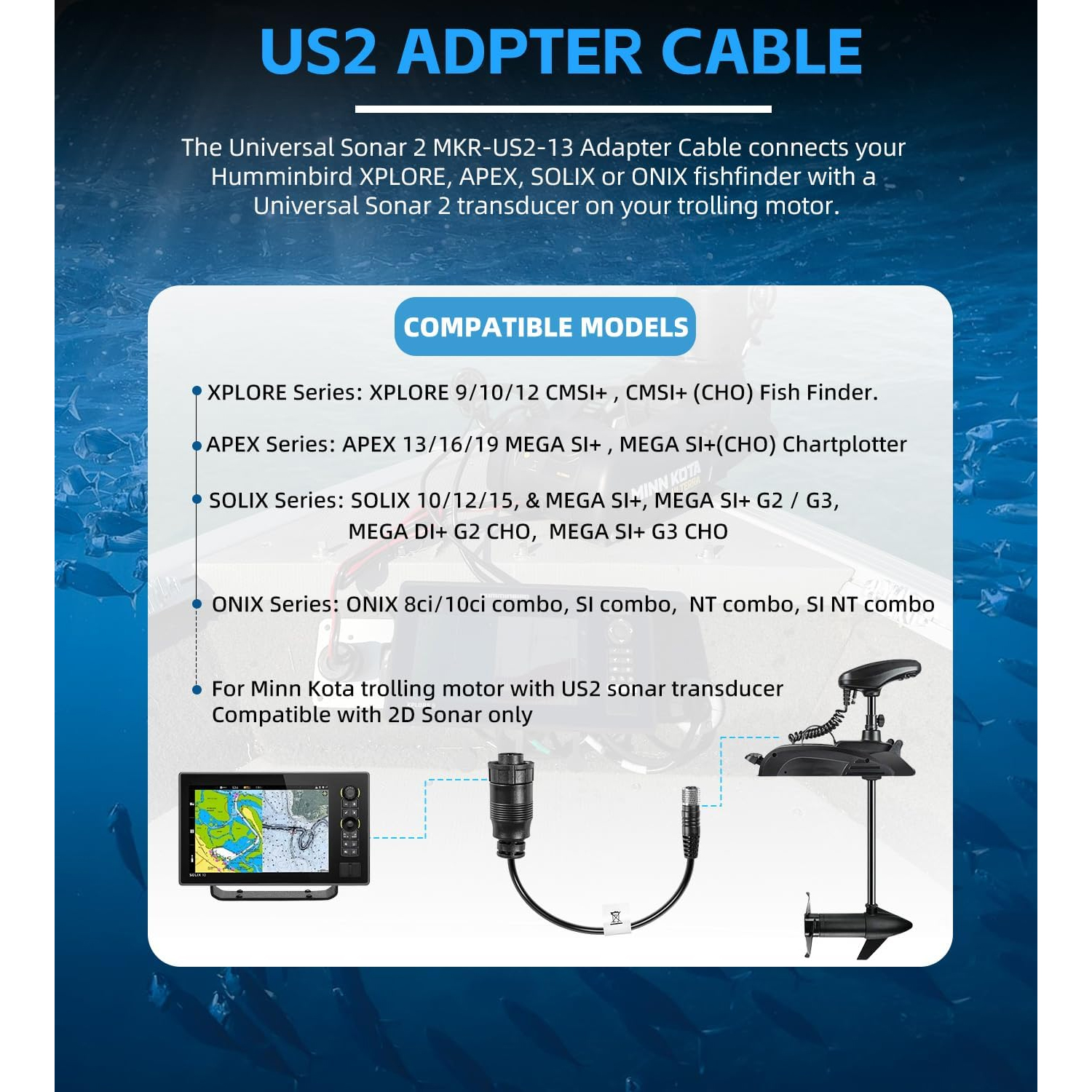For Minn Kota MKR-US2-13 Unive - Fish Finder Cable avis et prix