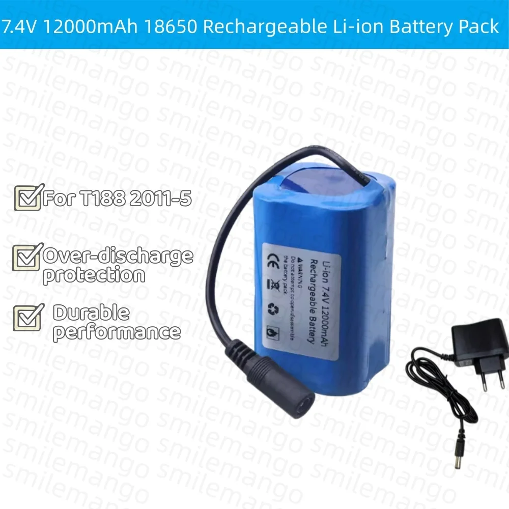 7.4V 12000mAh Battery with USB - Fish Finder Charger avis et prix