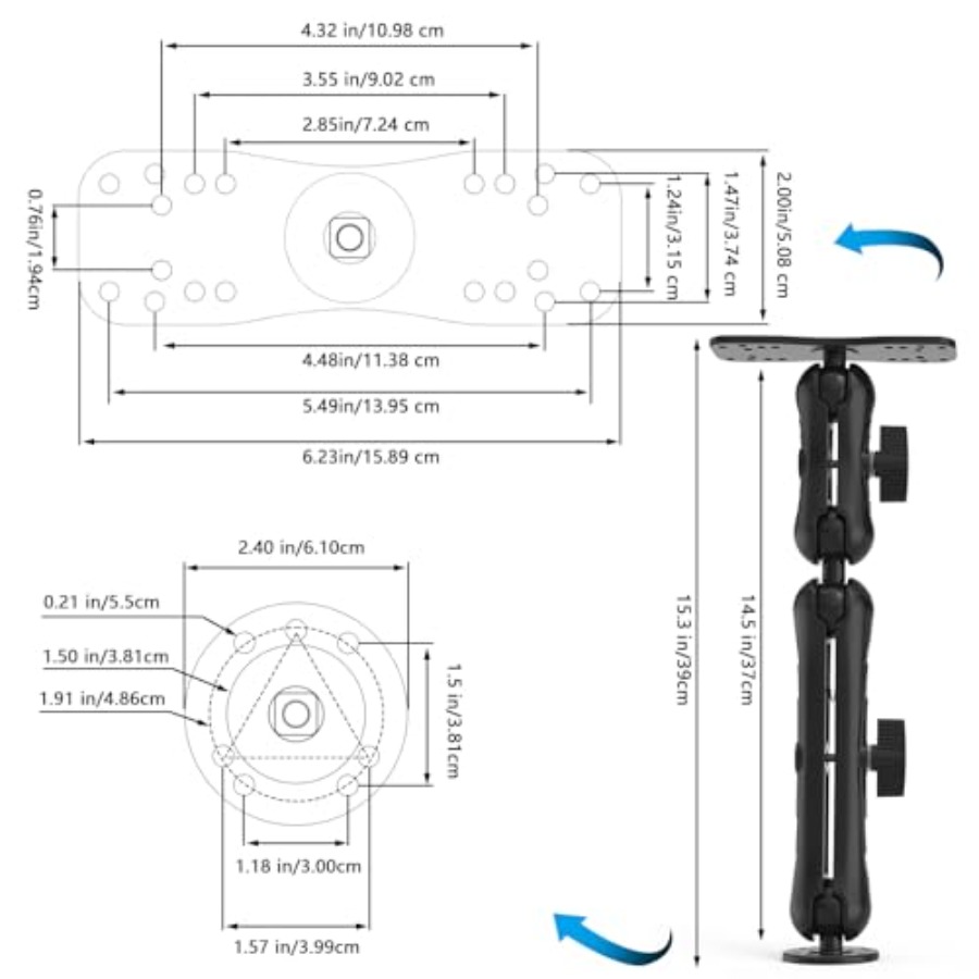 Aluminum Alloy Fish Finder Mou - Fish Finder Mount avis et prix