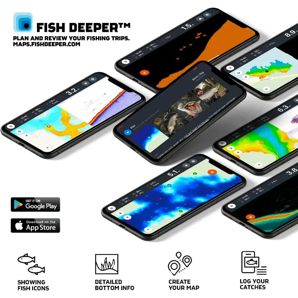 A  Chirp 2 Sonar Fish Finder - - Fishing Depth Finder avis et prix