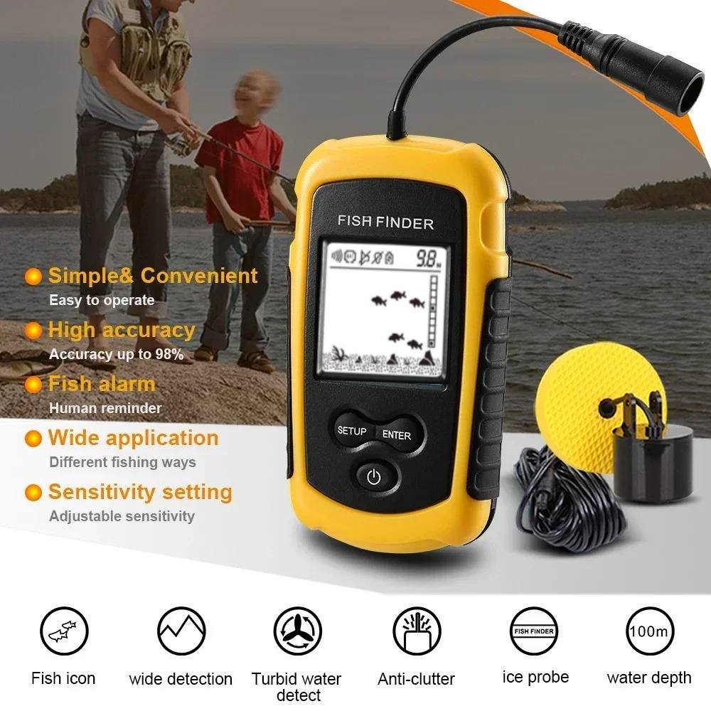 Wireless Sonar Detection Fish  - Fish Finder Cable avis et prix