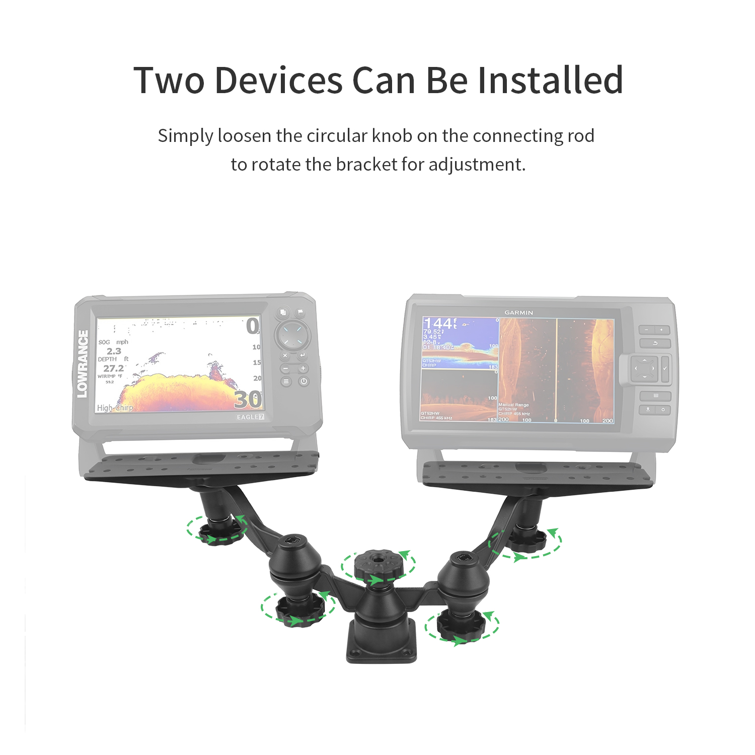 Horizontal boom dual-arm fishf - Fish Finder avis et prix