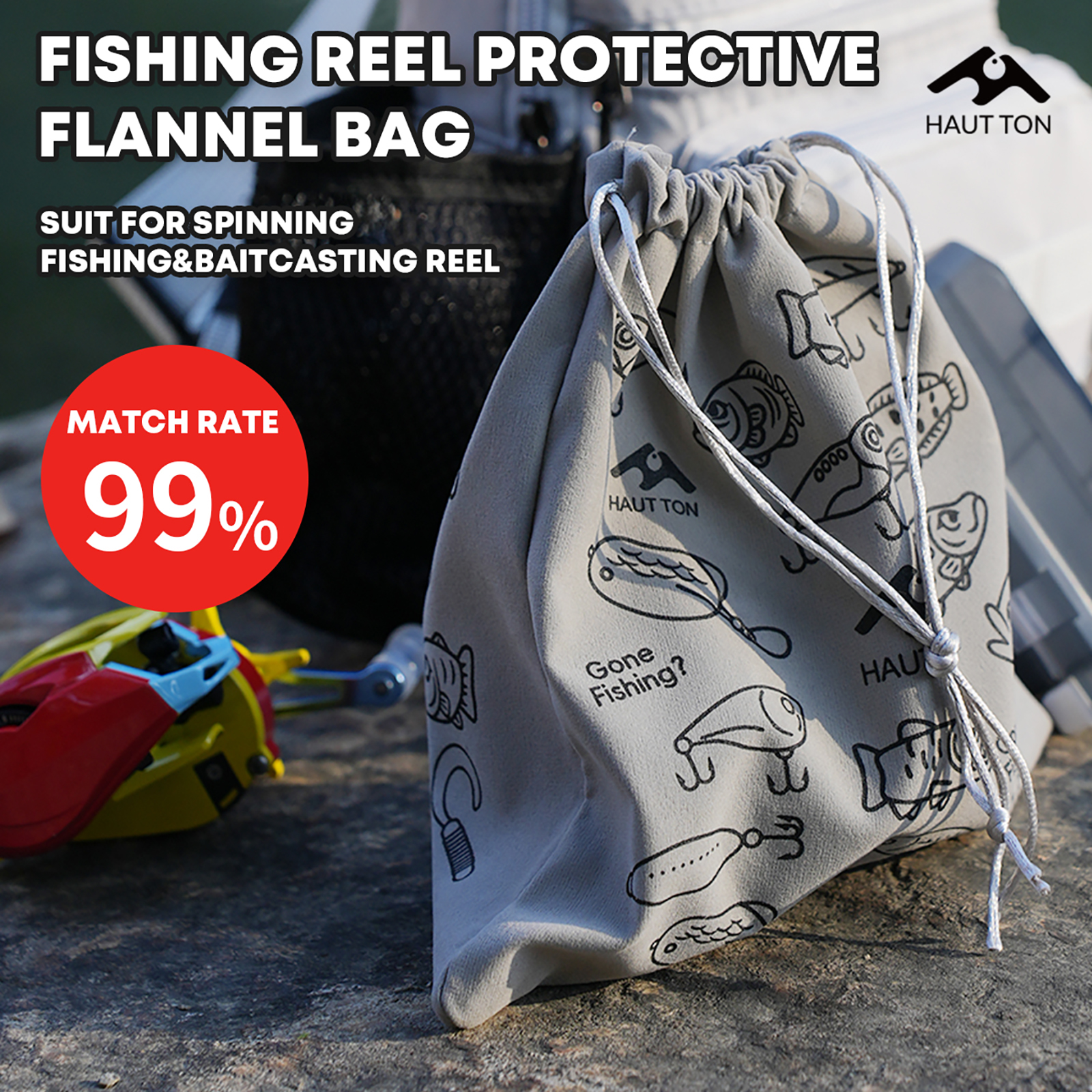 HAUT TON Fishing Reel Protecti - Fish Finder Case avis et prix