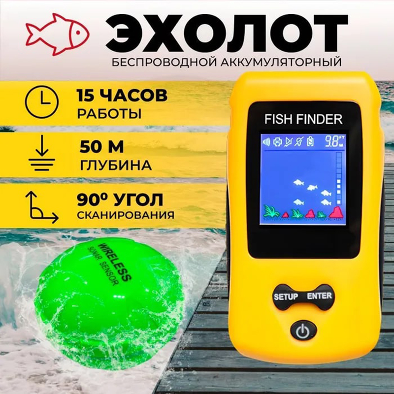 Brand New Colorful Wireless Fi - Fishing Depth Finder avis et prix