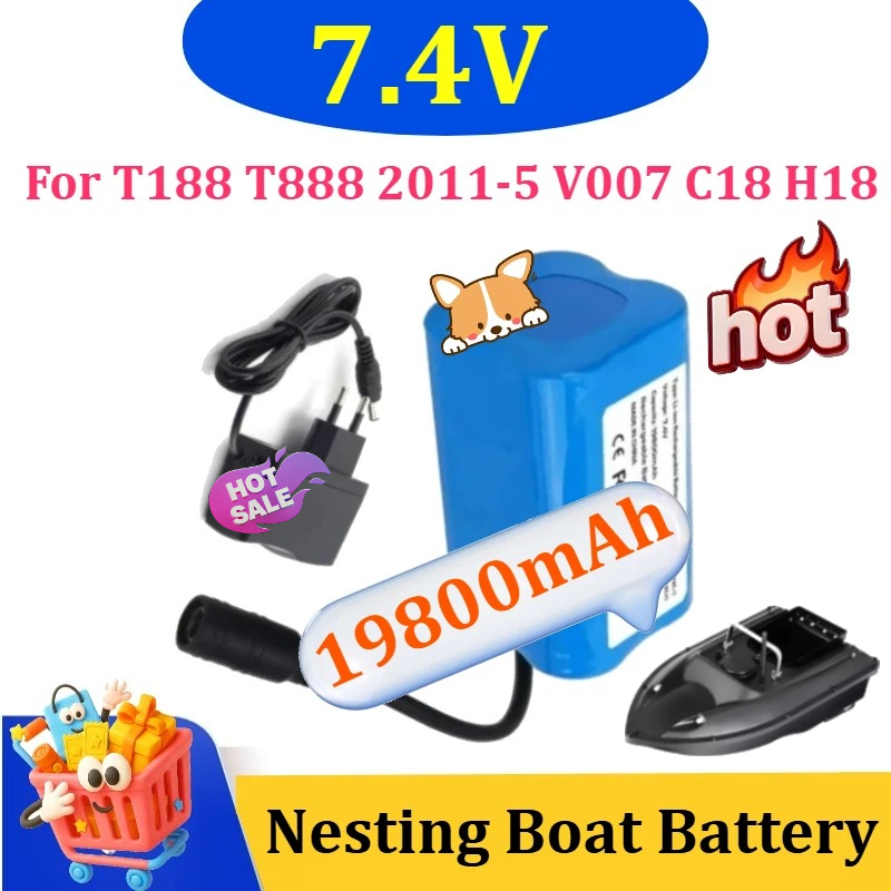 7.4V 19800mAh Battery with USB - Fish Finder Charger avis et prix