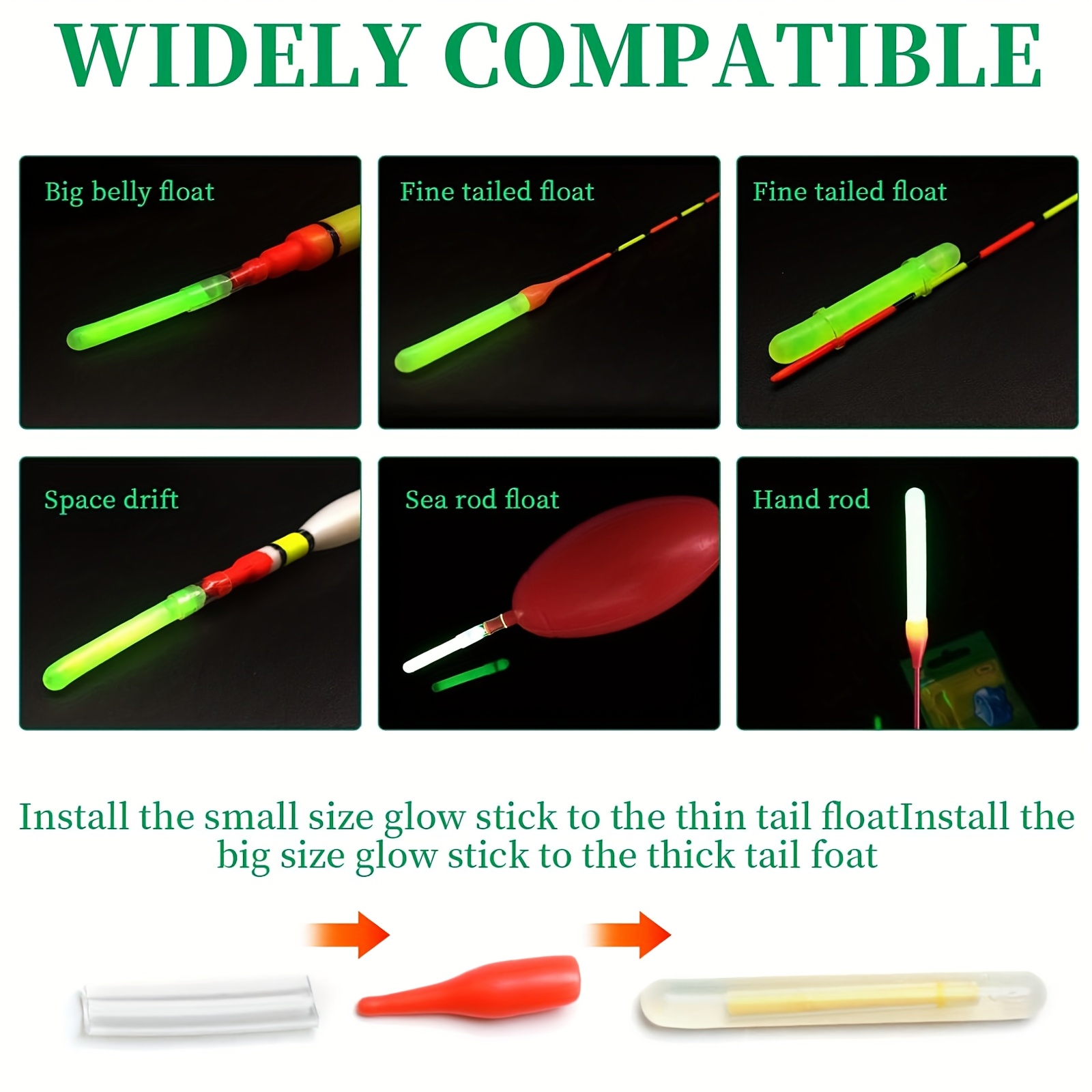 100PCS Fishing Glow Sticks Set - Bite Alarm avis et prix